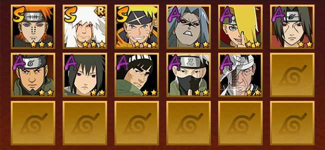 火影忍者V6 3S忍 8A忍 44忍 335S碎片 10通灵 200W战力 前500名 暗部