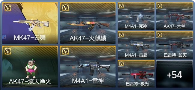 穿越火线：枪战王者1王者武器 72英雄武器 2英雄角色 94万化 枪皇SSS