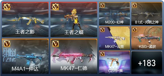 穿越火线：枪战王者炫闪6王者 192英雄武器 7英雄角色 464万化 专家S