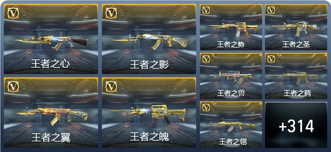 穿越火线：枪战王者V9 46王者武器 323英雄武器 13英雄角色 421万化 传奇