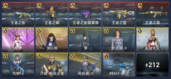 穿越火线：枪战王者V5 5王者 218英雄武器 8英雄角色 306万化 专家S