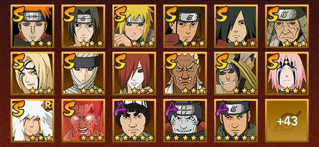 火影忍者V12 17S忍 43A忍 161忍 2040S碎片 18通灵 800W战力 影级