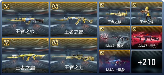 穿越火线：枪战王者V8 16王者武器 245英雄武器 4英雄角色 477万化 枪圣SSS