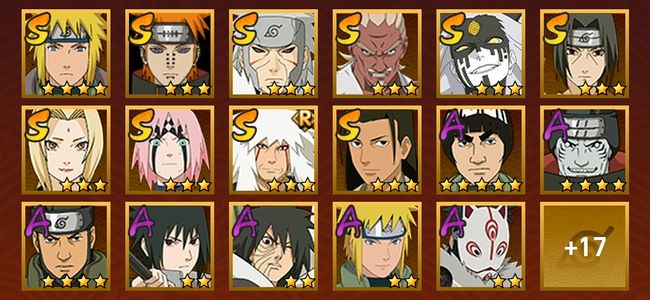 火影忍者V10 11S忍 24A忍 122忍 1409S碎片 17通灵 600W战力 前500名 上忍