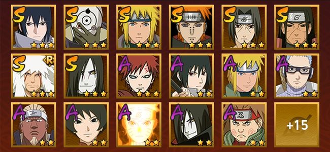 火影忍者V1 8S忍 24A忍 121忍 1103S碎片 13通灵 500W战力 下忍