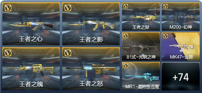 穿越火线:枪战王者V7 8王者武器 239英雄武器 新锐