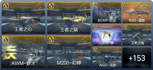 穿越火线：枪战王者V2 6王者武器 267英雄武器 新锐