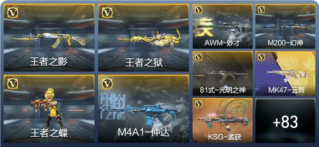 穿越火线：枪战王者V1 5王者武器 127英雄武器 新锐