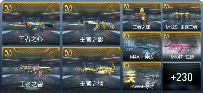 穿越火线：枪战王者V7 11王者武器 410英雄武器 新锐