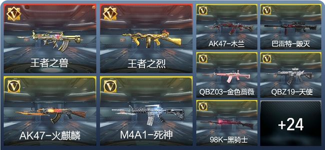 穿越火线：枪战王者V1 4王者 55英雄武器 新锐