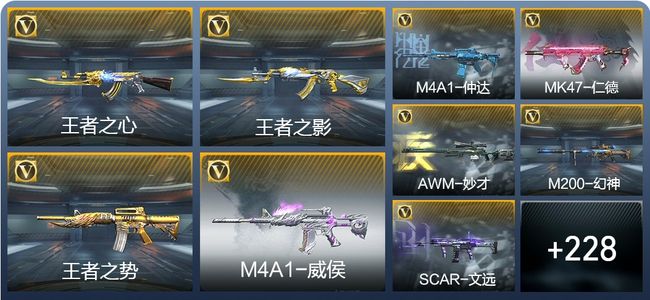 穿越火线：枪战王者V6 12王者武器 237英雄武器 6英雄角色 346万化 大师