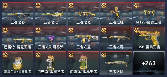 穿越火线：枪战王者V6 14王者 265英雄武器 12英雄角色 284万化 枪皇S