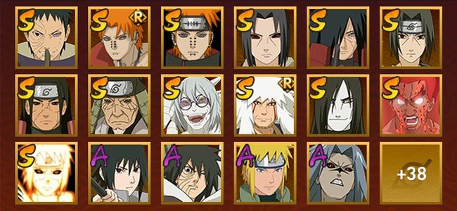 火影忍者V12 15S忍 40A忍 178忍 2069S碎片 18通灵 800W战力 前1000名 暗部