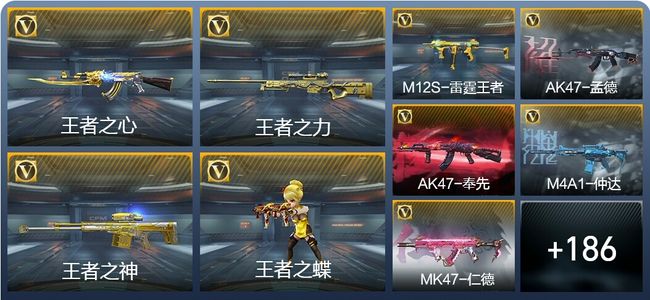 穿越火线：枪战王者V7 16王者武器 195英雄武器 6英雄角色 376万化 专家S