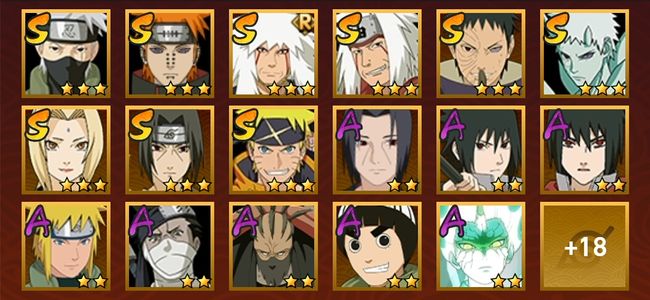 火影忍者V2 9S忍 26A忍 121忍 1046S碎片 15通灵 600W战力 前1000名 上忍