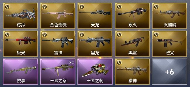 穿越火线（CF）3王者武器 16V武器 8皮肤 可排位 专家