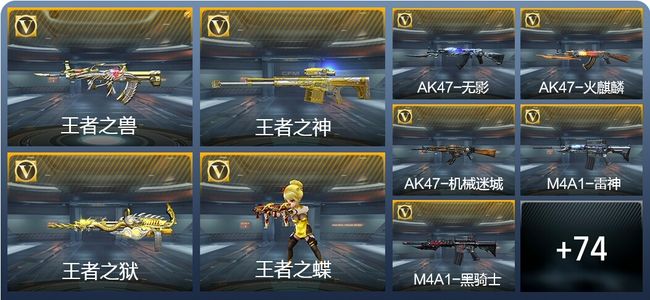 穿越火线：枪战王者4王者武器 92英雄武器 2英雄角色 102万化 大师S