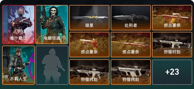 三角洲行动总资产268.2M 3干员外观 2近战 29传说枪械 烽火：钻石 战场：上等兵