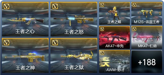 穿越火线：枪战王者V8 13王者武器 223英雄武器 4英雄角色 485万化 专家S