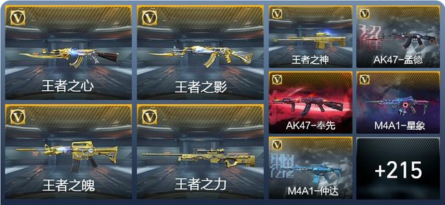 穿越火线：枪战王者V8 15王者武器 240英雄武器 6英雄角色 376万化 枪王SS