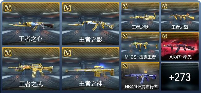 穿越火线：枪战王者17王者武器 282英雄武器 8英雄角色 555万化 专家S