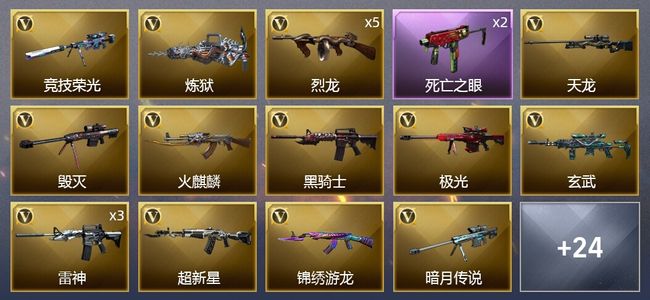 穿越火线（CF）54V武器 3V角色 13皮肤 可排位 专家