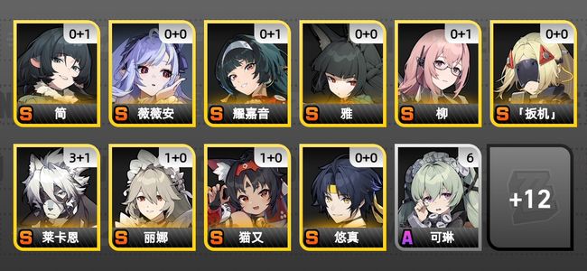 绝区零22黄 17角色黄 12S角色 5S音擎 5S邦布 男主 57