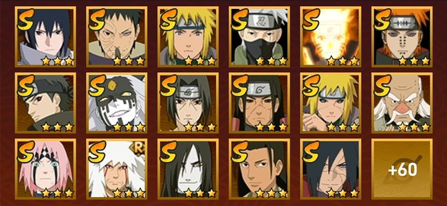 火影忍者V13 18S忍 60A忍 241忍 2201S碎片 22通灵 800W战力 前500名 上忍