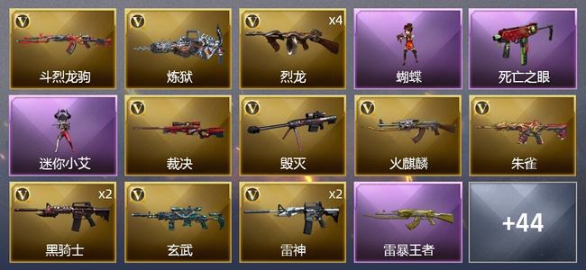 穿越火线（CF）6王者武器 37V武器 4V角色 14皮肤 可排位 新锐