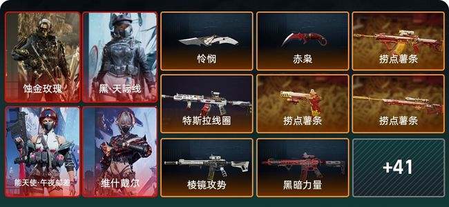 三角洲行动总资产260M 9干员外观 钻石