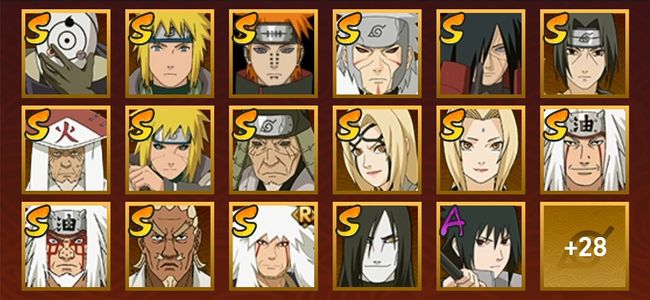 火影忍者V1 16S忍 29A忍 45忍 100W内战力 见习