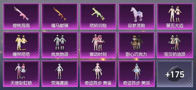 和平精英2载具 3升级枪 12粉装 4尾迹 121套装 47700热力 10印记