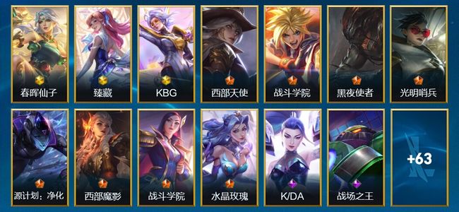 英雄联盟手游（lol手游）6神话 8传说 88皮肤 34英雄 翡翠