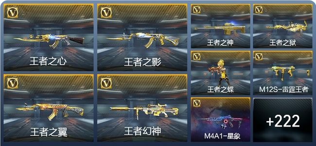 穿越火线：枪战王者V8 34王者武器 251英雄武器 11英雄角色 518万化 枪圣