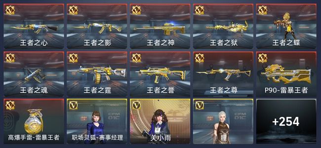 穿越火线：枪战王者11王者 260英雄武器 8英雄角色 417万化 专家S