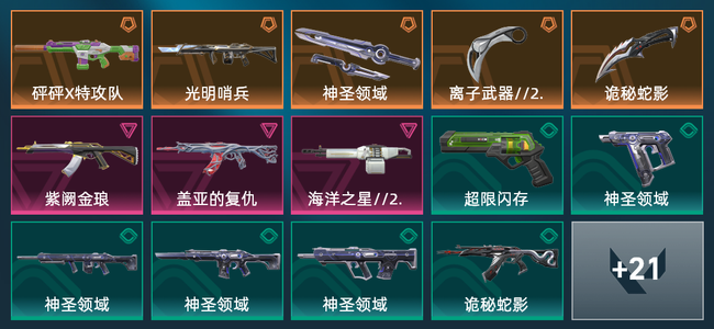 无畏契约5橙皮 3紫皮 35皮肤 10820皮肤总价值 495已用源晶 黄金