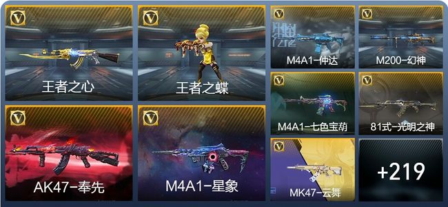 穿越火线：枪战王者16王者武器 228英雄武器 8英雄角色 317万化 枪圣