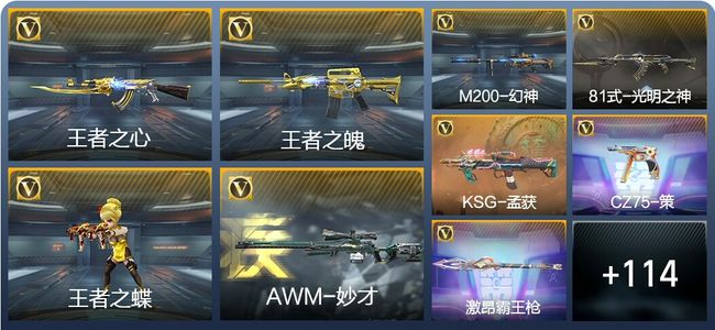 穿越火线：枪战王者V7 7王者武器 143英雄武器 3英雄角色 219万化 枪圣S