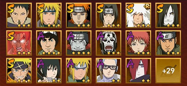 火影忍者V8 8S忍 38A忍 155忍 1234S碎片 15通灵 600W战力 超影