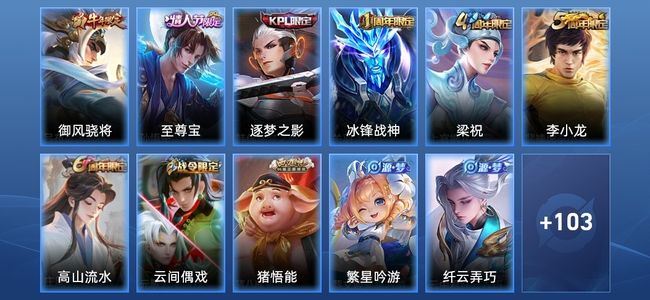 王者荣耀V4 27史诗 114皮肤 121英雄 永恒钻石IV