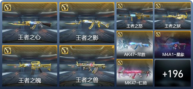 穿越火线：枪战王者V8 29王者武器 206英雄武器 5英雄角色 462万化 枪皇SSS