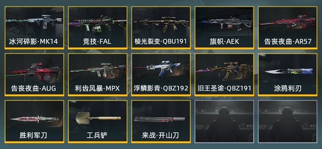 暗区突围【苹果版】库存价值71.3M 4近战武器 9金枪皮 信誉5级 专家