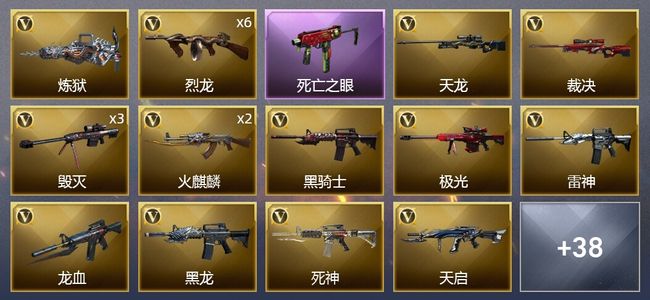 穿越火线（CF）2王者武器 2炫金武器 50V武器 2V角色 10皮肤 可排位 专家