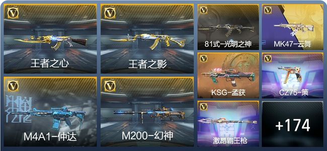 穿越火线：枪战王者V2 7王者武器 197英雄武器 4英雄角色 410万化 枪王