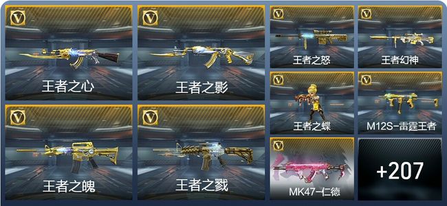 穿越火线：枪战王者V8 21王者武器 243英雄武器 428万化 新锐