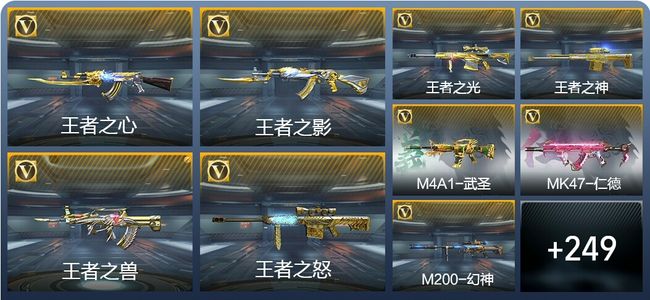 穿越火线：枪战王者V8 12王者武器 258英雄武器 7英雄角色 423万化 枪王S