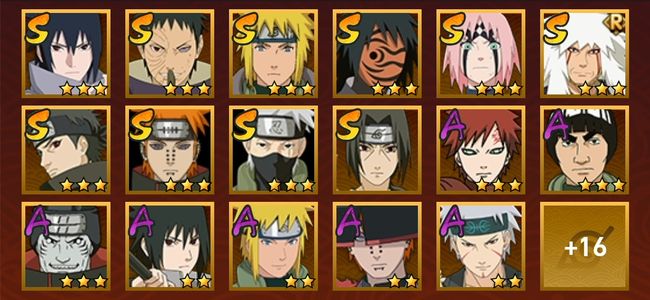 火影忍者V11 10S忍 24A忍 114忍 1380S碎片 16通灵 600W战力 前1000名 中忍