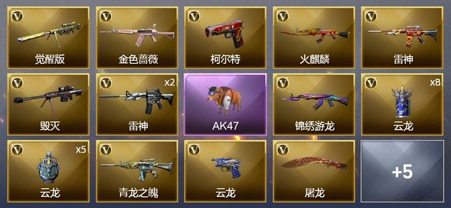 穿越火线（CF）36V武器 1V角色 8皮肤 可排位 新锐