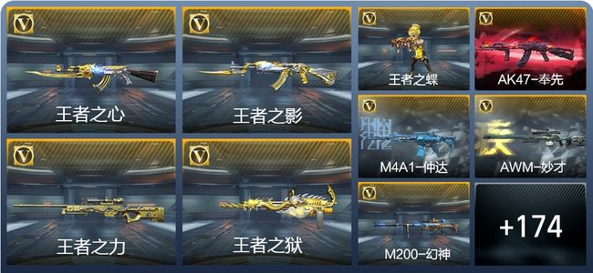 穿越火线：枪战王者V6 9王者武器 187英雄武器 10英雄角色 320万化 枪王SSS