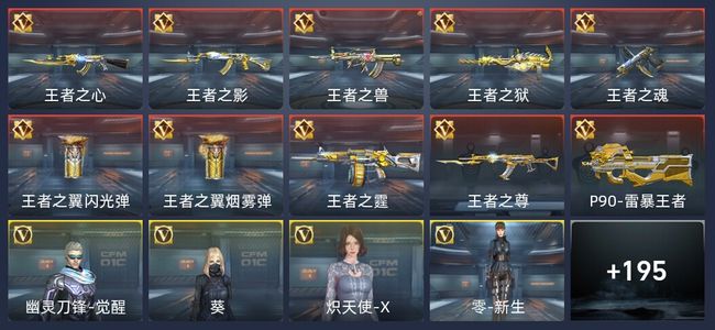 穿越火线：枪战王者V4 10王者 205英雄武器 4英雄角色 354万化 大师